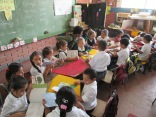 Reading in the classroom at Isidrillo